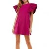 Wanderlust By Abby Ruffle Sleeve Dress NEW