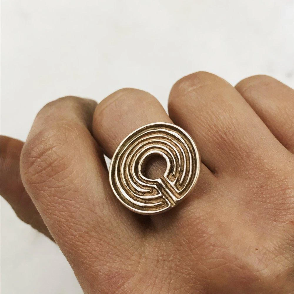 Mimosa Handcrafted Mimosa Labyrinth Ring 5 Mimosa Handcrafted Mimosa Labyrinth Ring
