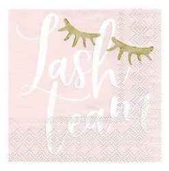 Slant Lash & Stache Team Napkins Set NEW