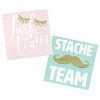 Slant Lash & Stache Team Napkins Set NEW