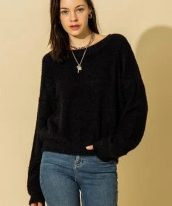 Wanderlust By Abby NEW Long Sleeve Pullover Fuzzy Sweater 5 Wanderlust By Abby NEW Long Sleeve Pullover Fuzzy Sweater