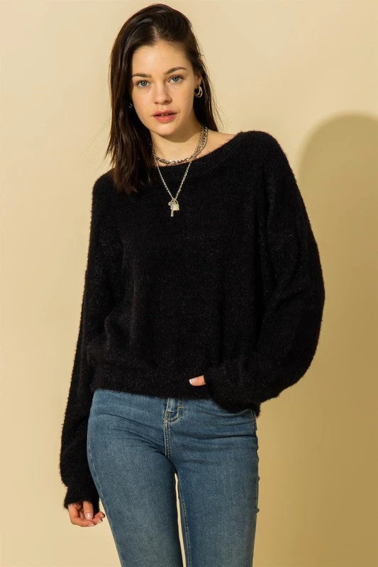 Wanderlust By Abby NEW Long Sleeve Pullover Fuzzy Sweater 4 Wanderlust By Abby NEW Long Sleeve Pullover Fuzzy Sweater