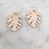 Mimosa Handcrafted JEWELRY Mimosa Monstera Earrings