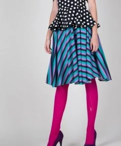 Wanderlust By Abby Striped Midi Skirt NEW