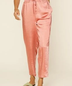 Wanderlust By Abby Easy Pull On Satin Pants