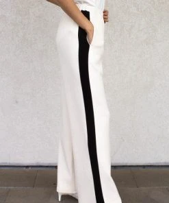 Wanderlust By Abby Scuba Modal Pants With Side Stripe