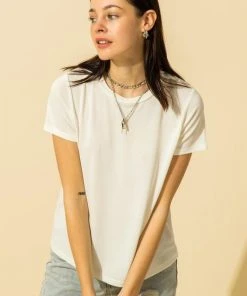 Wanderlust By Abby Basic Round Neck Top CLOTHING