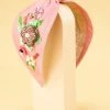 Wanderlust By Abby Floral Embroidered Headband NEW