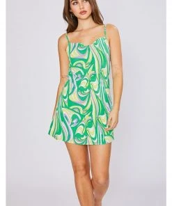 Wanderlust By Abby NEW Swirl Print Mini Dress