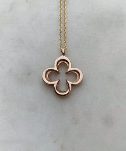 Mimosa Handcrafted Mimosa Quatrefoil Necklace