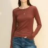 Wanderlust By Abby Ribbed Crew Neck Long Sleeve Top 1 Wanderlust By Abby Ribbed Crew Neck Long Sleeve Top