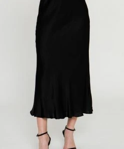 Wanderlust By Abby Satin Maxi Skirt 2.0 NEW