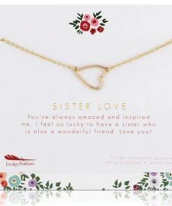 Wanderlust By Abby Sister Love Necklace And Card