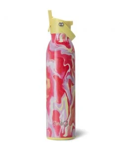 Wanderlust By Abby Pink Lemonade Flip + Sip Water Bottle (20oz)