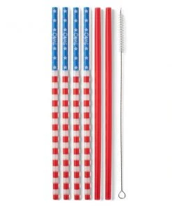 Wanderlust By Abby Stars + Stripes Reusable Straw Set