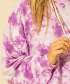 Wanderlust By Abby Tie Dye Oversized Balloon Sleeve Hoodie