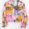 Wanderlust By Abby Tie Dye Denim Jacket NEW 2 Wanderlust By Abby Tie Dye Denim Jacket NEW