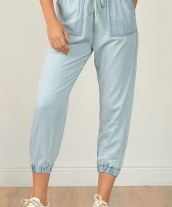 Wanderlust By Abby NEW Denim Joggers