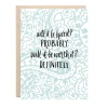 Lion Heart Prints NEW Will It Be Hard? Greeting Card 1 Lion Heart Prints NEW Will It Be Hard? Greeting Card